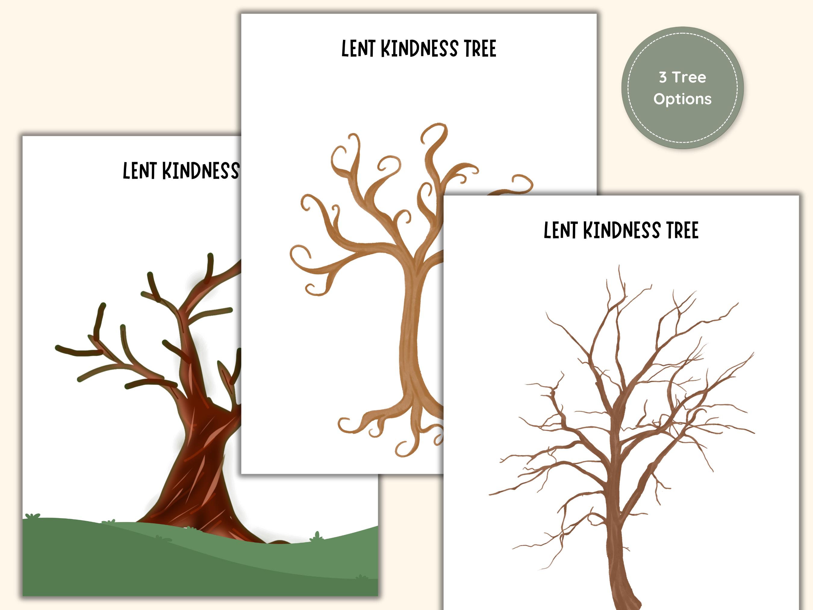 Kids Lent Kindness Tree Craft Activity Sunday School Craft Kindness ...
