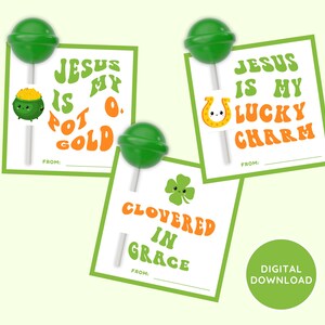 Christian St Patricks Day-lollyhouder, religieuze Saint Patricks-kaart, bijbel Saint Patricks Sucker-houder, last-minute cadeau