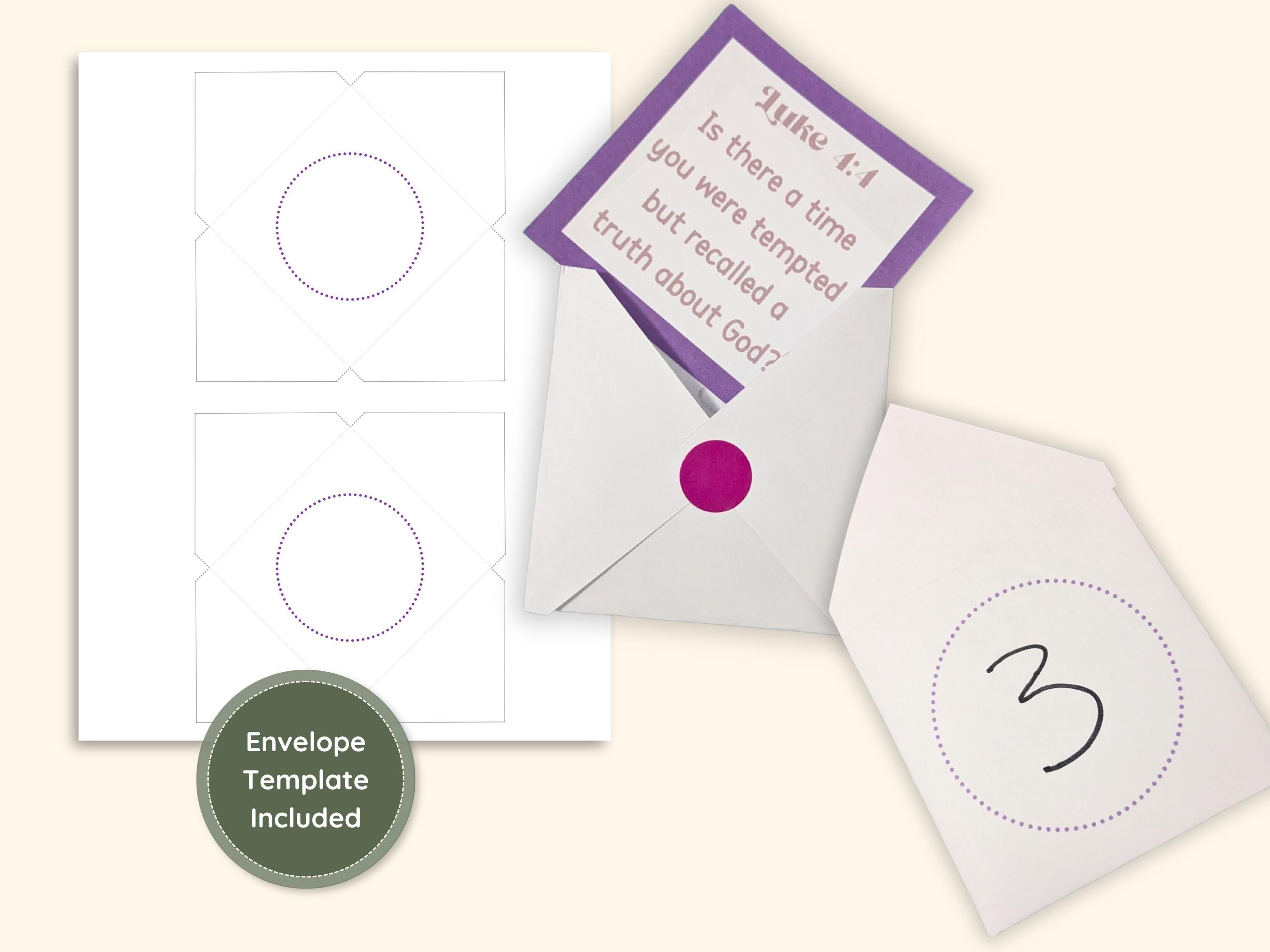 Kids Lent Scripture Cards Easter Advent Countdown Calendar Holy Week ...