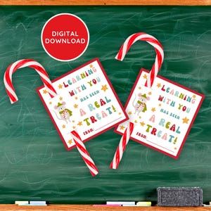 Candy Cane Halter Klassenzimmer Geschenk Klassenkameradin Last Minute Lehrer Candy Cane Gramm Party Favor Treat Tag