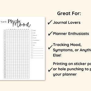 Year in Pixels Tracker at a Glance Mood Tracker Workout Tracker ...