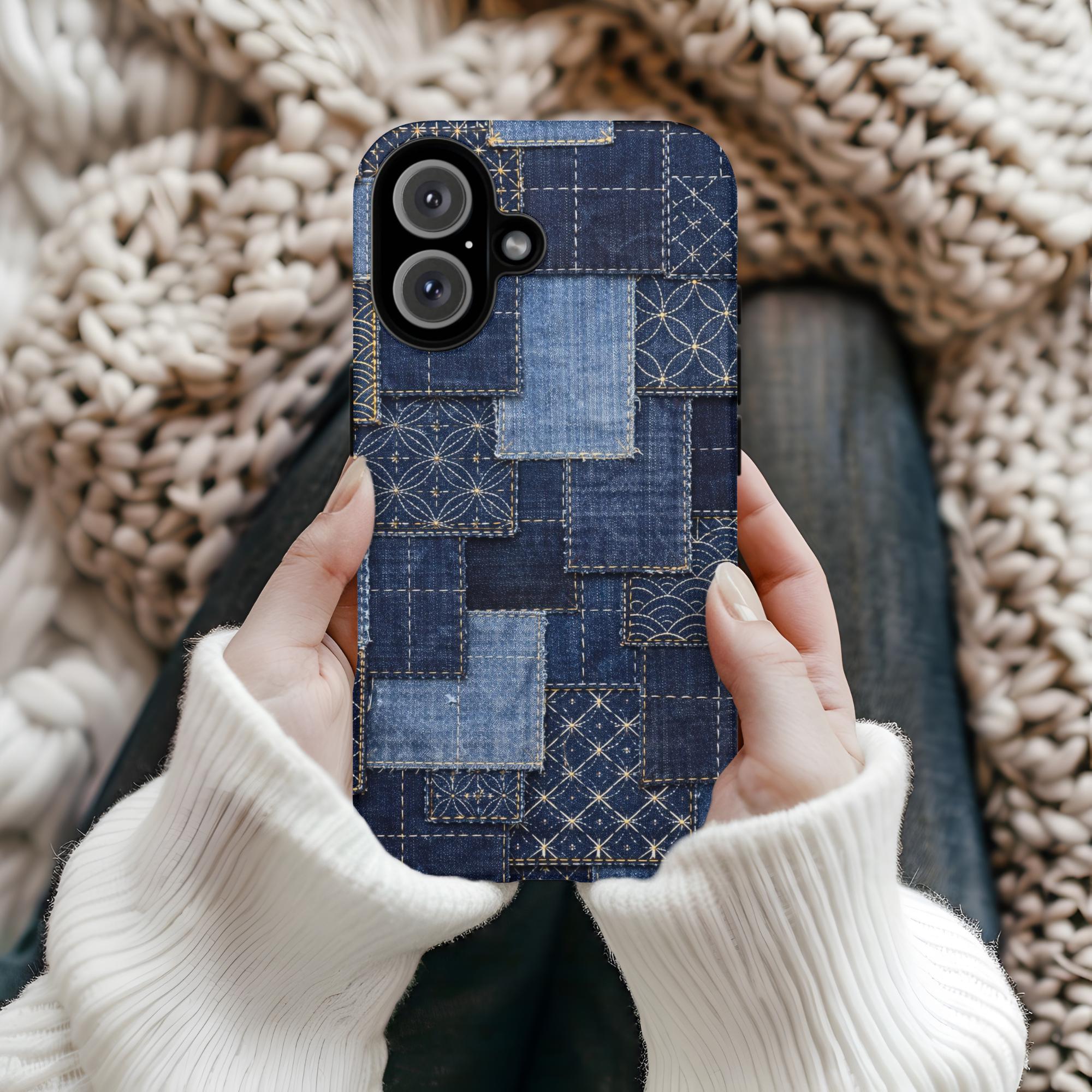 Denim Patchwork Phone Case - Etsy
