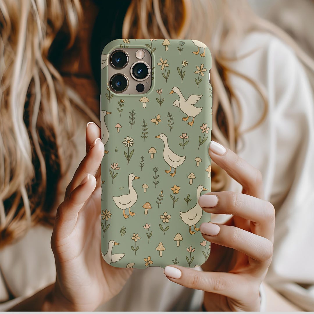 Goose Phone Case: Cottagecore Floral Iphone, Samsung, Pixel - Etsy