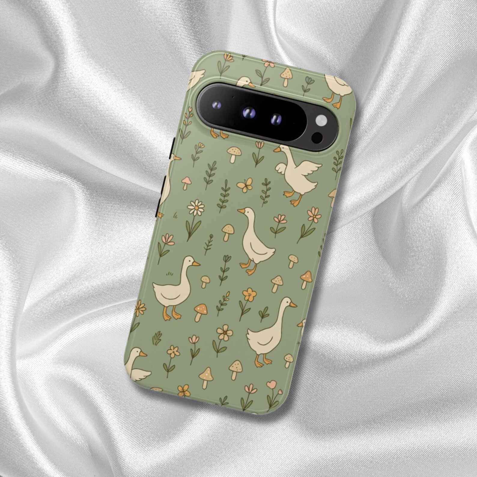 Goose Phone Case: Cottagecore Floral Iphone, Samsung, Pixel - Etsy