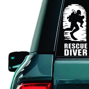 Rescue Diver Decal: Public Safety Diver Sticker