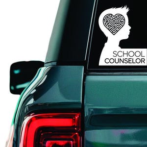 School Counselor decal, School therapist counselor sticker, Licensed counselor decal, LPC sticker, Therapist car window sticker