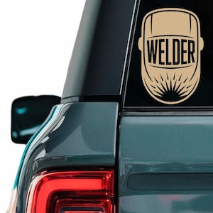 Welder decal, Welding sticker, Industrial welder decal, Metal worker sticker, Welding tech car window sticker