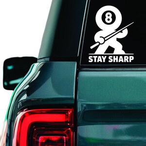 Billiard decal, Billiard player sticker, Cue sport decal, Pool sticker, car window sticker