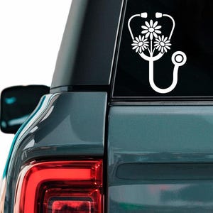 Stethoscope Vinyl Decal – Nurse Sticker for Medical Professionals and Students