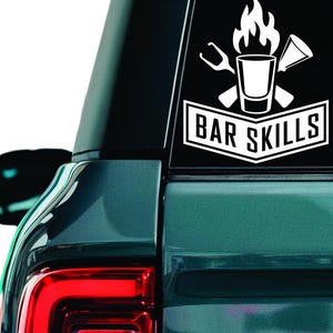 Sticker Bar Skills: autoruitsticker barman mixologist