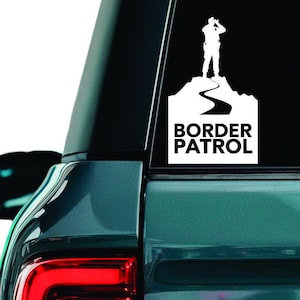Border patrol decal, Customs protection officer sticker, Border and customs officer decal, Border agent sticker, car window sticker