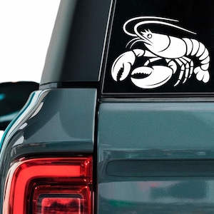 Lobster Decal: Waterproof Vinyl Sticker - Beach & Ocean Decor