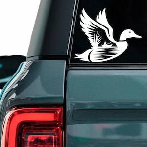 Duck Hunting Decal: Waterproof Vinyl Hunter in Boat Sticker