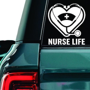Nurse Life Decal: Weather-Resistant Vinyl Sticker