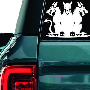 Cerberus Decal: Mythical Three-Headed Dog Sticker