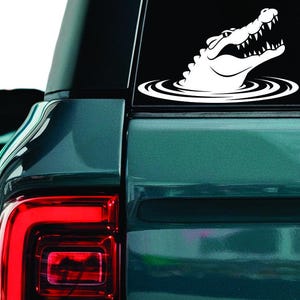 Crocodile Decal: Durable Vinyl Sticker for Laptop, Car, Window