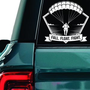 Airborne Paratrooper Vinyl Decal: Military Car Laptop Sticker
