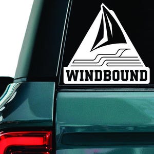 Windgebonden - sticker zeilsport, sticker zeilsport, sticker zeillaptop, sticker zeiljacht, sticker zeilsport, raamsticker nautische sportwagen