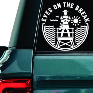 Lifeguard Vinyl Decal: Water Safety Officer Sticker