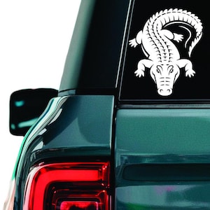 Crocodile Decal: Durable Vinyl Sticker for Laptop, Car, Window