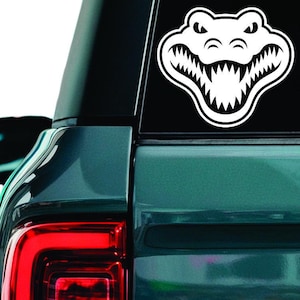 Crocodile Decal: Durable Vinyl Sticker for Laptop, Car, Window