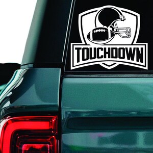 Adesivo per casco da football touchdown: adesivo per finestrino auto