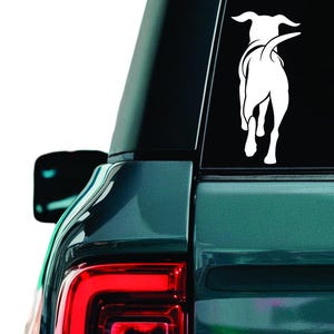 Hunde Aufkleber: Lustiger Welpe Silhouette Aufkleber - Auto, Laptop, Fenster