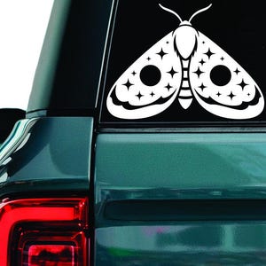 Celestial Moth Decal: Cosmic Astrology Vinyl Sticker