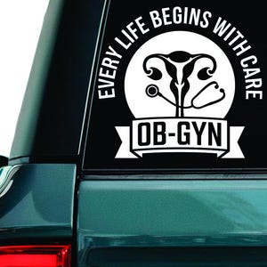 OB-GYN Vinyl Decal: Doctor Laptop Sticker