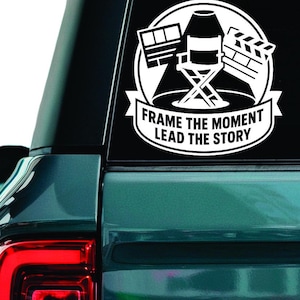Filmmaker Vinyl Aufkleber: Laptop-, Tumbler-, Auto-Aufkleber