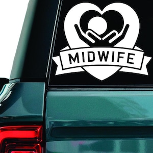 Certified Midwife decal, Licensed Midwife sticker, Registered Midwife laptop decal, Birth helper tumbler sticker, Cnm car window sticker