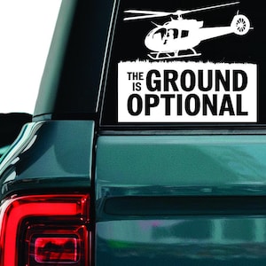 Helicopter Pilot Decal: Rotorcraft Aviator Sticker
