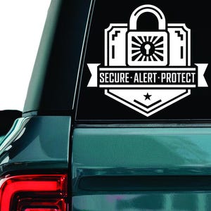 Alarm Technician Vinyl Decal: Security System Tech Sticker