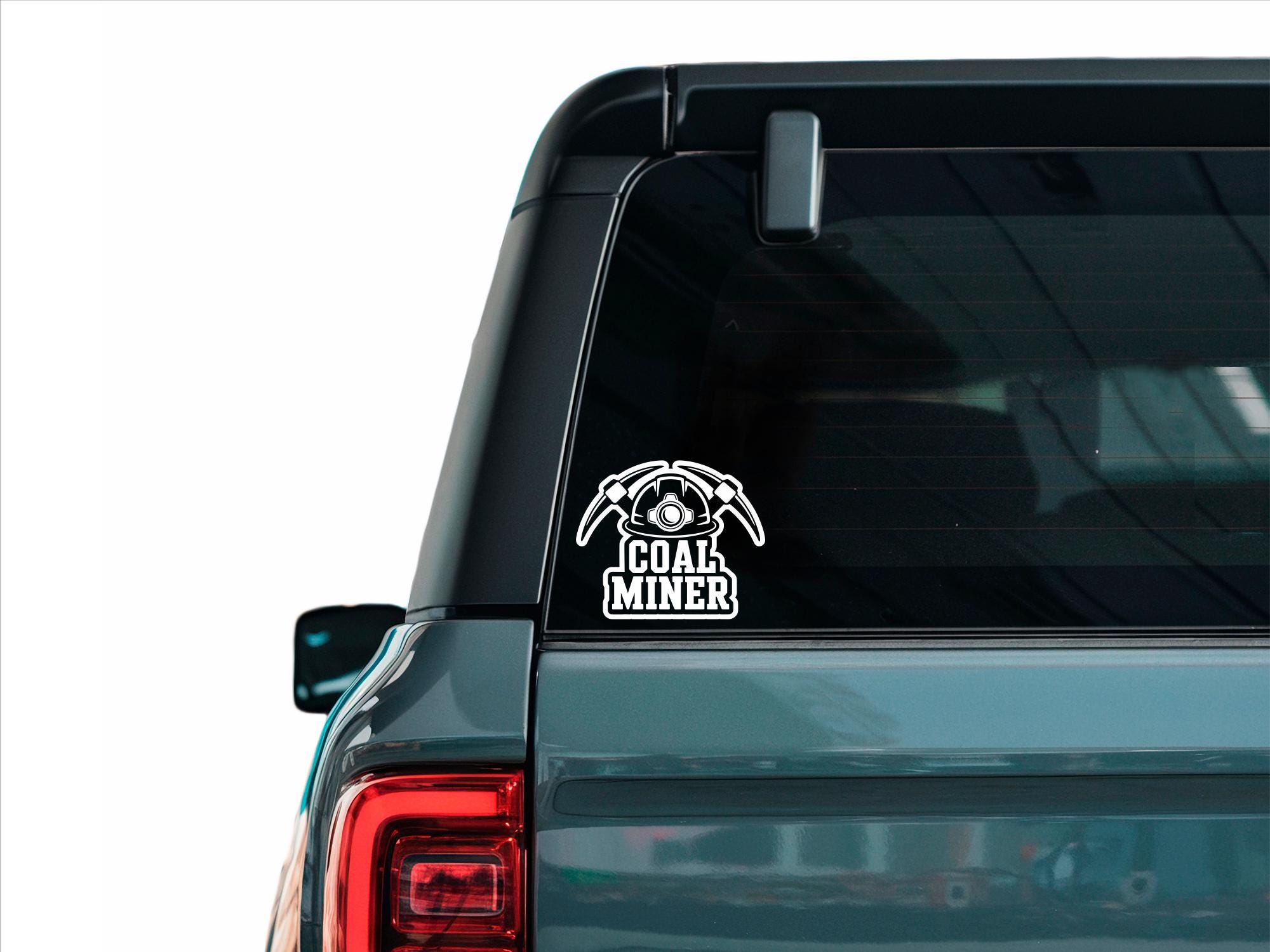 COAL MINER Deeper I Go * B * Vinyl Decal Sticker Diesel Truck County Car MUD 4X4 - Foto 4