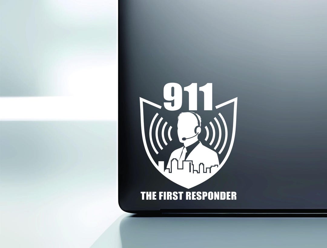 911 Dispatcher Vinyl Decal: Weatherproof Emergency Call Taker Sticker ...