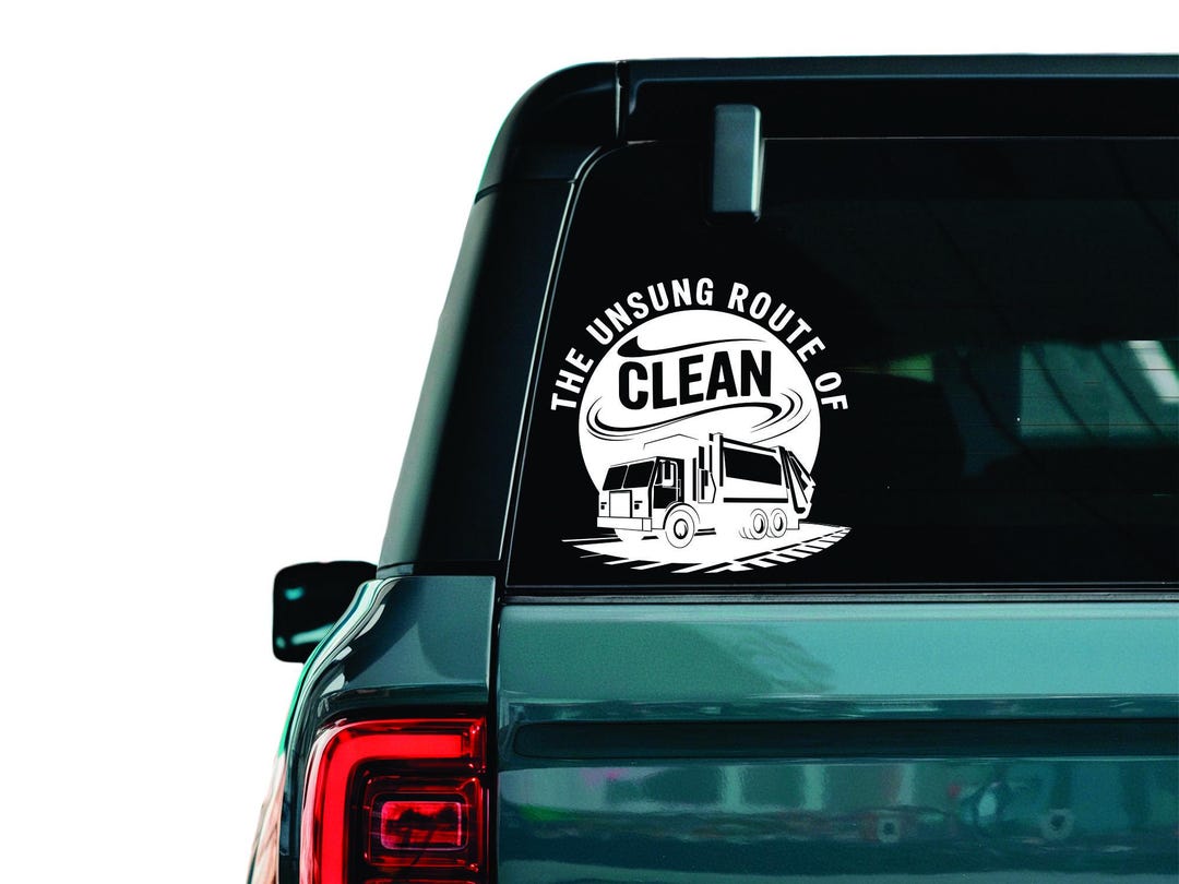 Sanitation Truck Driver Decal, Garbage Truck Driver Sticker, Waste ...
