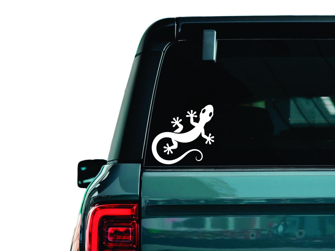 Gecko Vinyl Decal, Car Window Sticker, Laptop Decal - Etsy