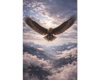 Roc Canvas Wall Art Mythical Creature Decor Giant Bird Sky Beast Arabian Fantasy Art