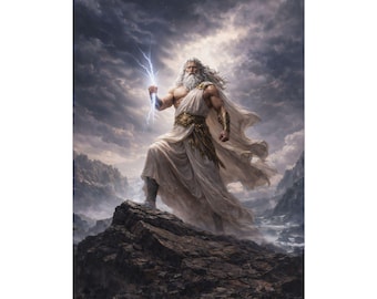 Zeus King of the Gods Mythical Pantheon Wall Poster