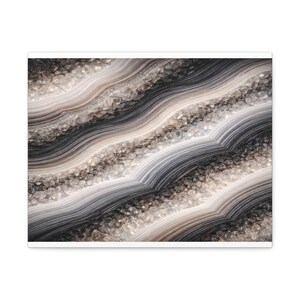 Cuadro de ágata ahumada para pared / Decoración del hogar con rodajas de piedra natural / Obra de arte mineral de lujo