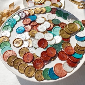Pegatinas de sellos de cera Sellos de cera para bodas Sellos de cera personalizados Sellos de cera con iniciales Sellos de cera autoadhesivos Sellos de cera con monograma