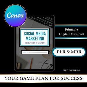 Social Media Marketing Planer mit PLR & Master Resell Rechte Plan für den Erfolg