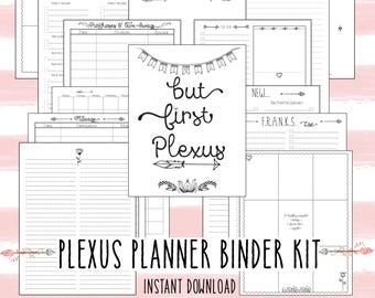 PLEXUS Printable Planner - Binder Pages // PLEXUS Organizer // Plexus Ambassador Planner // Plexus Jewel Planner // Plexus Plan Book