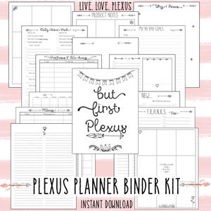 PLEXUS Printable Planner - Binder Pages // PLEXUS Organizer // Plexus Ambassador Planner // Plexus Jewel Planner // Plexus Plan Book
