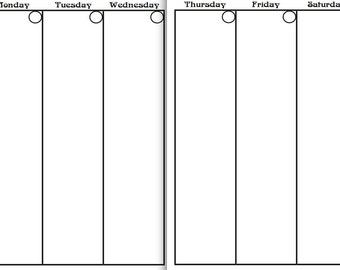 Zusatz: Woche Seite Upgrade für Kalender-Bücher