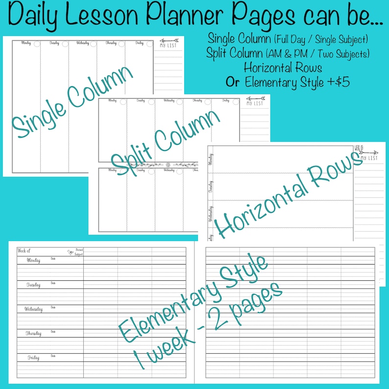 Teacher Planner // Teacher Lesson Planner // Lesson Plan Book // Daily ...