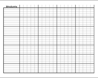 Add-on: Grade Blatt Seiten für Lektion Planer & Organizer