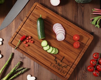 Spersonalizowana deska do krojenia z bambusa: grawerowany, wyjątkowy prezent dla mamy i cioci | Spersonalizowany prezent na rocznicę urodzin