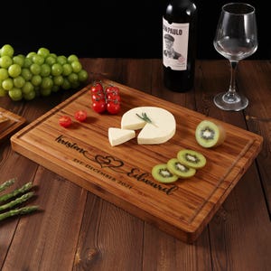 Personalized Cutting Board, Christmas Gift, Wedding Gift, Housewarming Gift, Bridal Shower Gift, Unique Charcuterie Board, Gift for Home