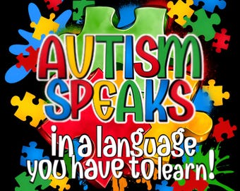 Autism Speaks, autism awareness, png, transparent background, sublimation, jpg, autism journey